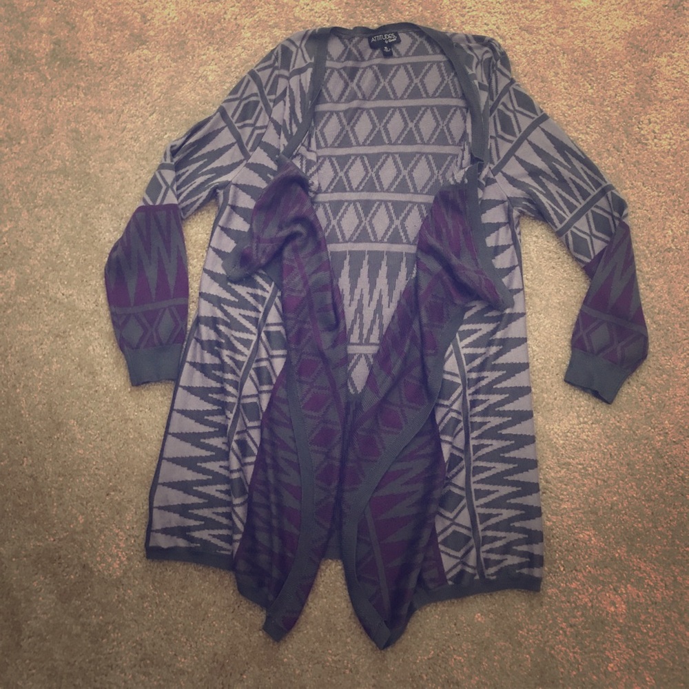 XXL Drape Front Cardigan
