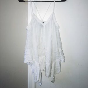 H&M Flowy White Tank