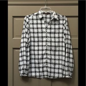 The Limited black and white blouse!