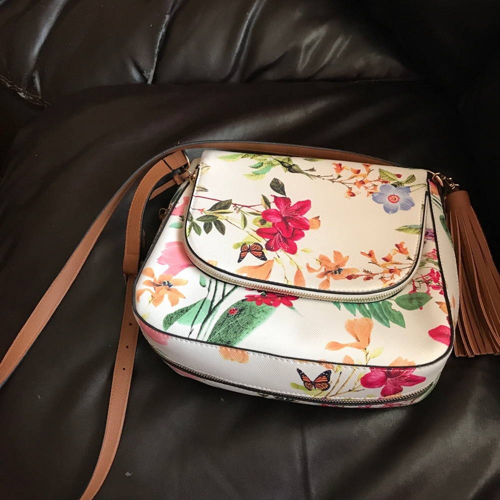 Floral cross body bag