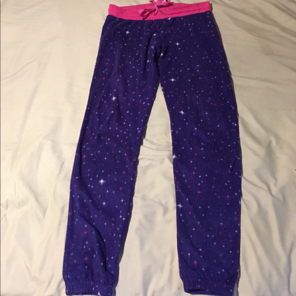 Purple with colorful star joggers
