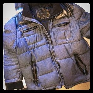 Men’s Zara Denim Collection Winter Coat