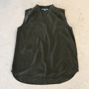 Olive Green Antonio Melani Silk Top