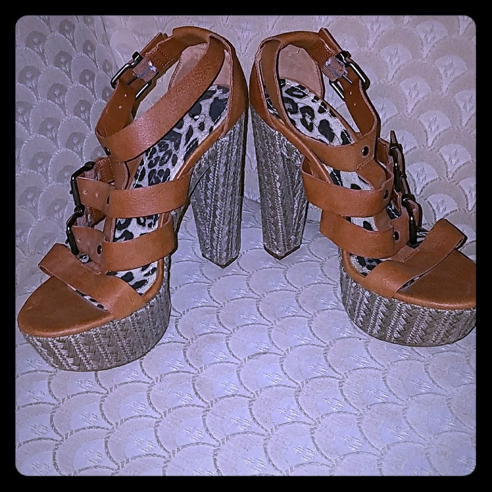 Jessica Simpson strappy heels