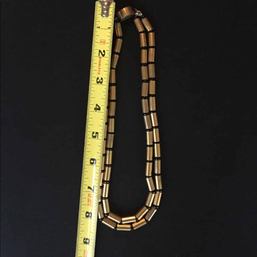 Vintage brass and glass necklace - Picture 5 of 5