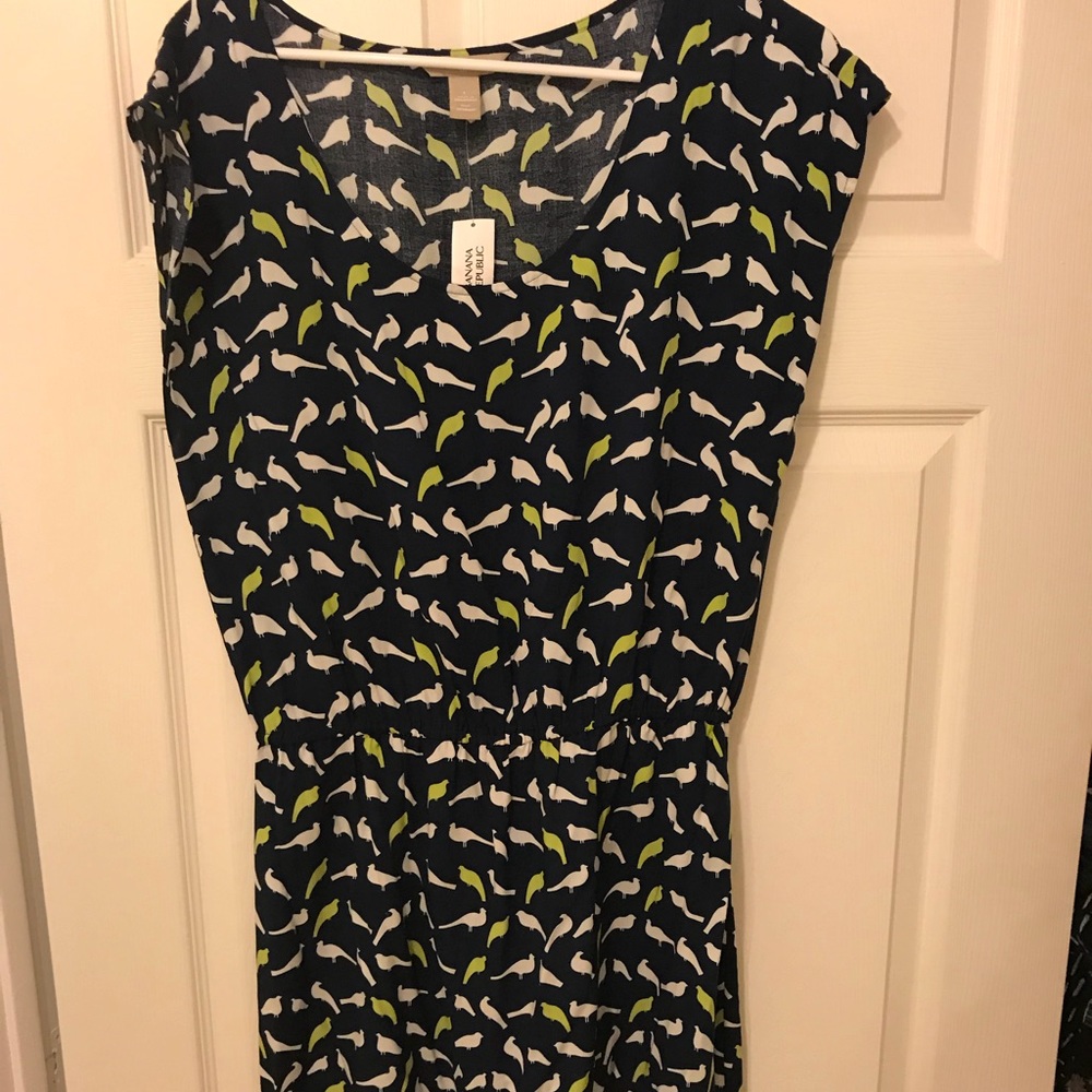 Banana Republic Bird Dress Size L