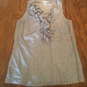 J crew silk tank top blouse