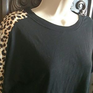 PINK XS Long sleeved lounge top cheetah print