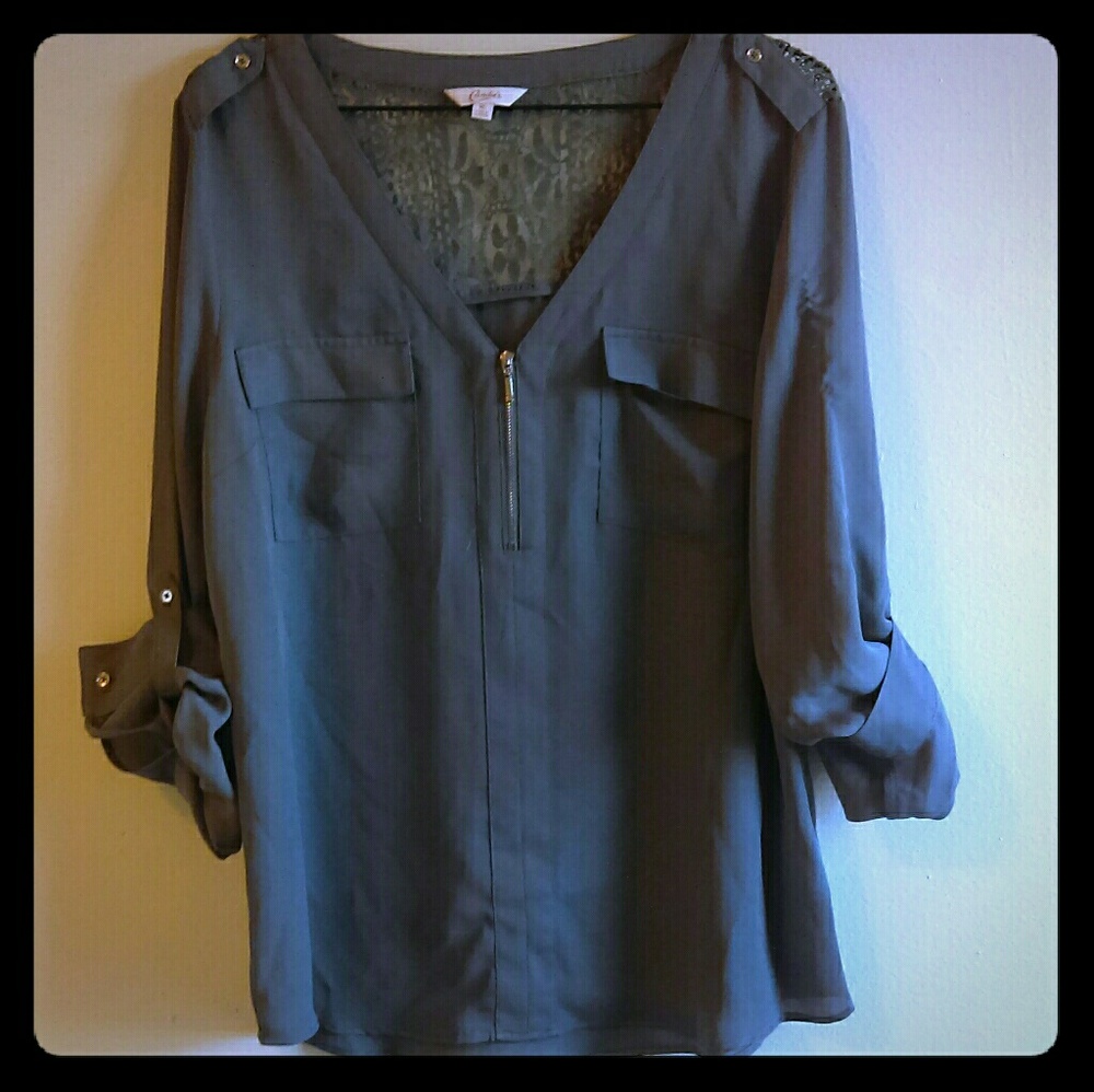 Gray Blouse