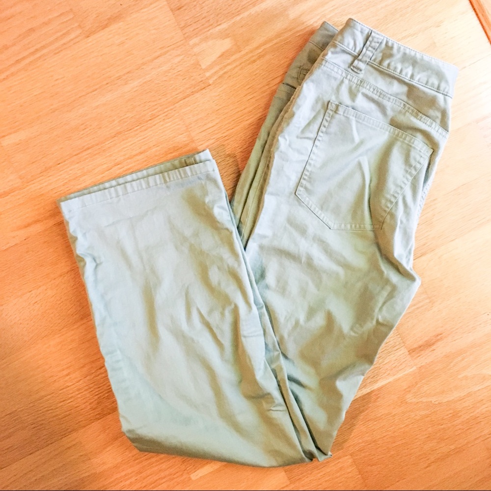 TALBOTS light green cotton pants