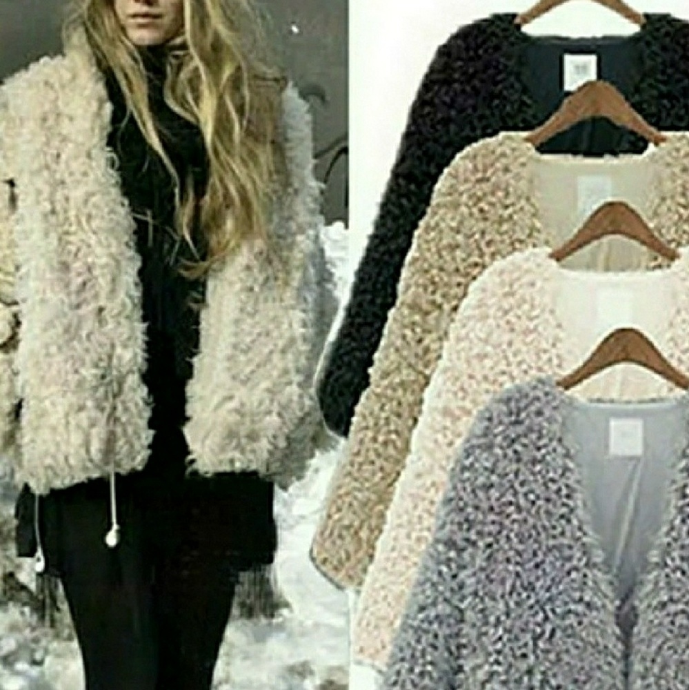 Faux Fur Cardigan Various Colors