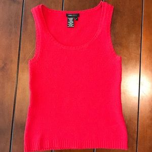 BCBG MaxAzria red sweater vest
