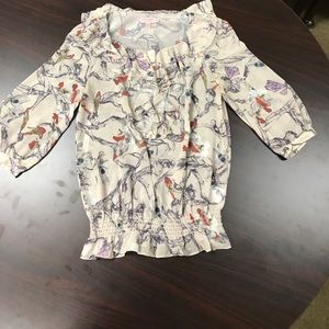 Ted Baker floral blouse. Size 2