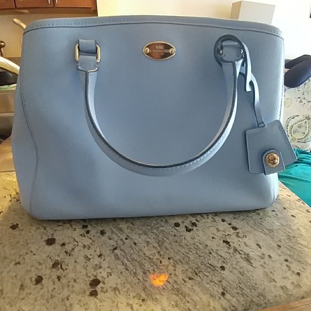 Coach blue satchel