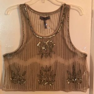 Bead an sequence tank top