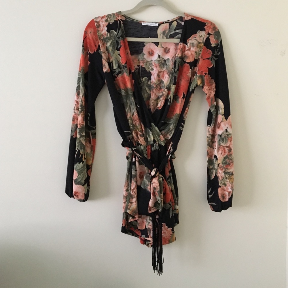 Honey Punch Deep V Romper