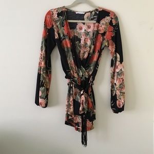 Honey Punch Deep V Romper