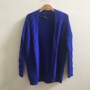 Blue Winter Knit Cardigan