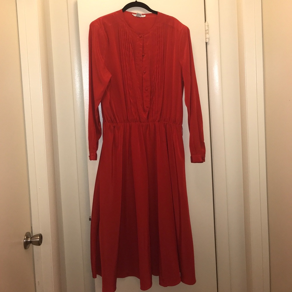 Red vintage dress