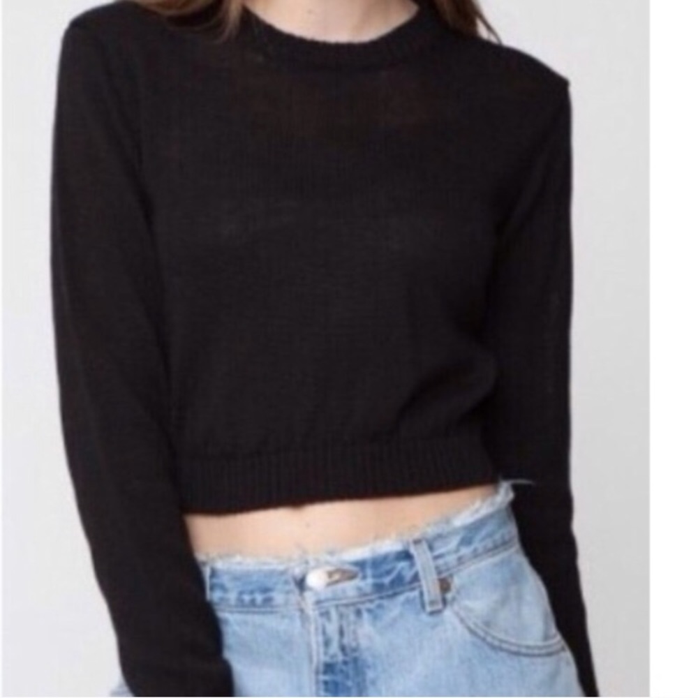 Brandy Melville black cropped sweater