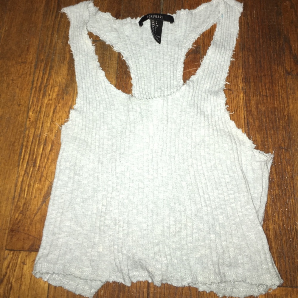 Shredded crop top worn once