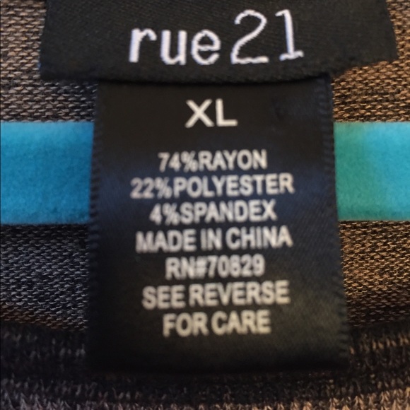 Rue 21 XL long sleeve top in heathered gray - Picture 3 of 8