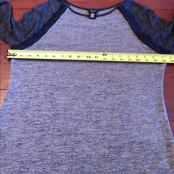 Rue 21 XL long sleeve top in heathered gray - Picture 5 of 8
