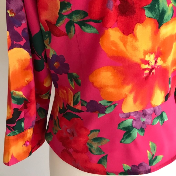 Jones New York Signature Tie Waist Blouse - Picture 5 of 7