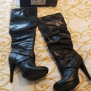 INC Faux Leather Boots