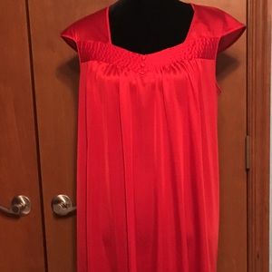 Pretty red retro style nightgown