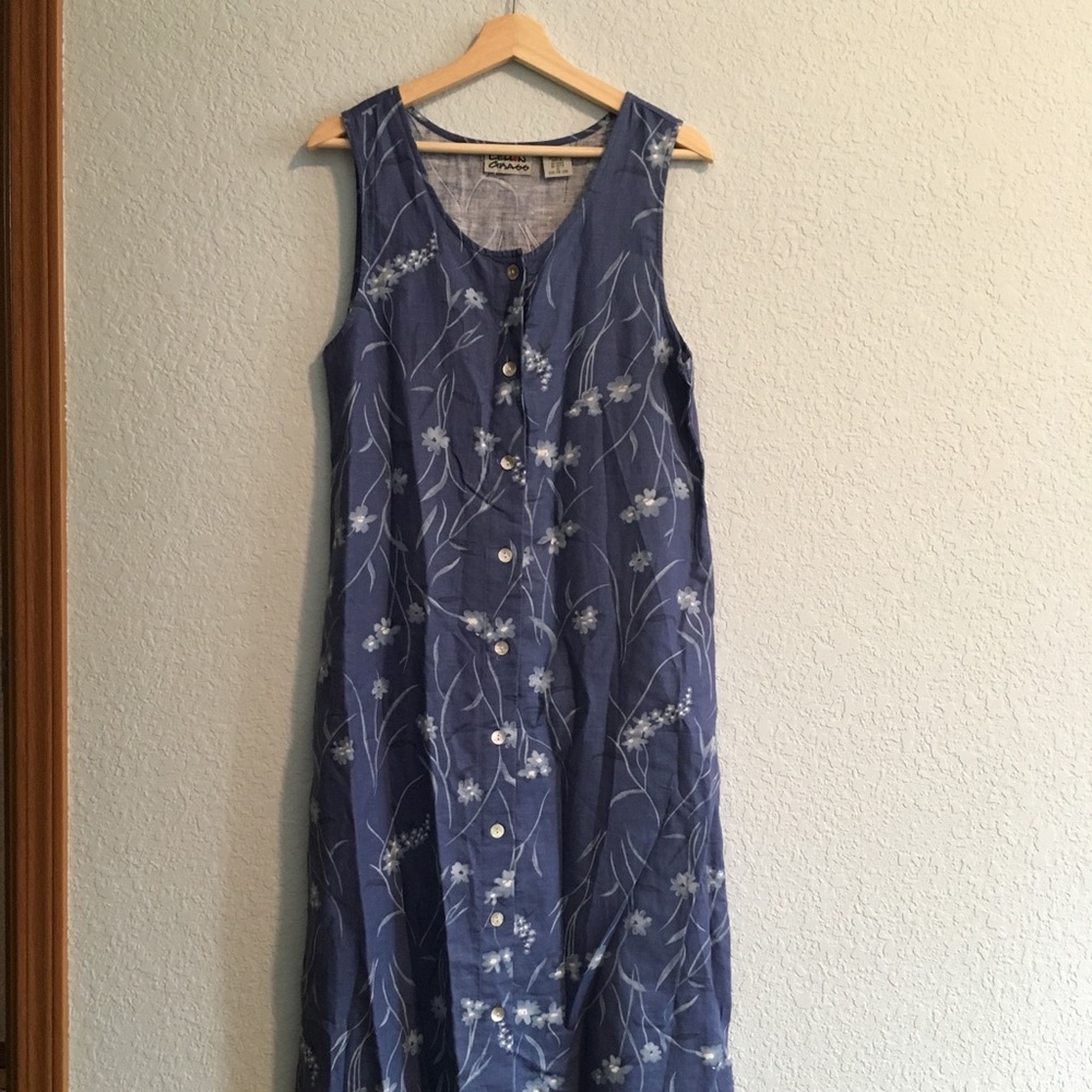 Vintage floral maxi dress