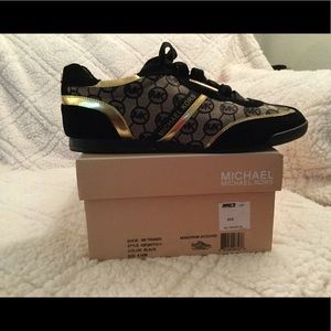 Michael Kors Monogram Jacquard Fashion Sneakers
