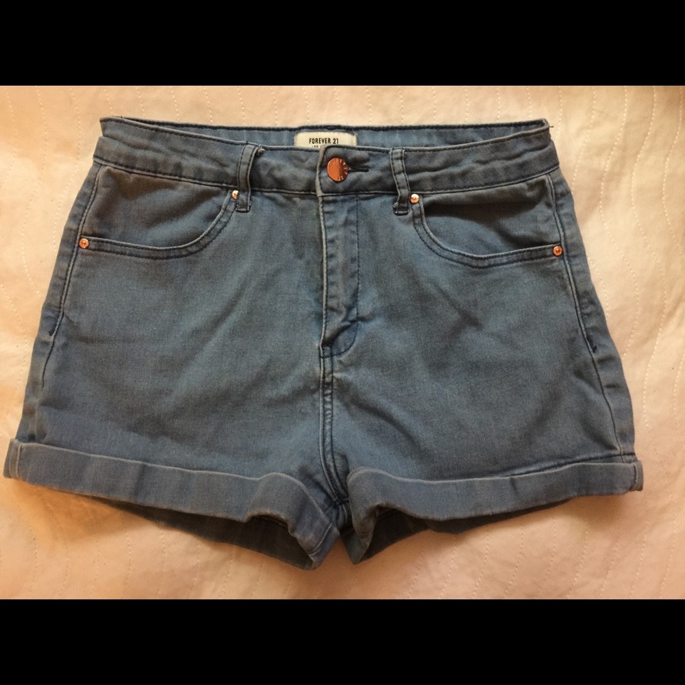 Blue jean shorts