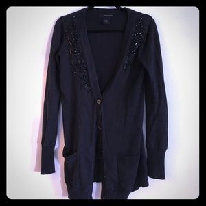 Calvin Klein button up black cardigan