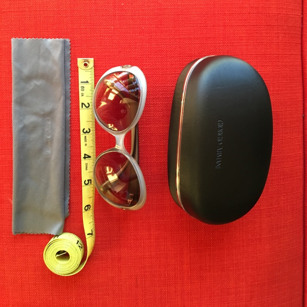 Oversized grey Giorgio Armani sunglasses