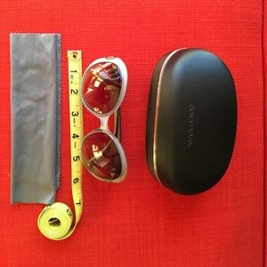 Oversized grey Giorgio Armani sunglasses