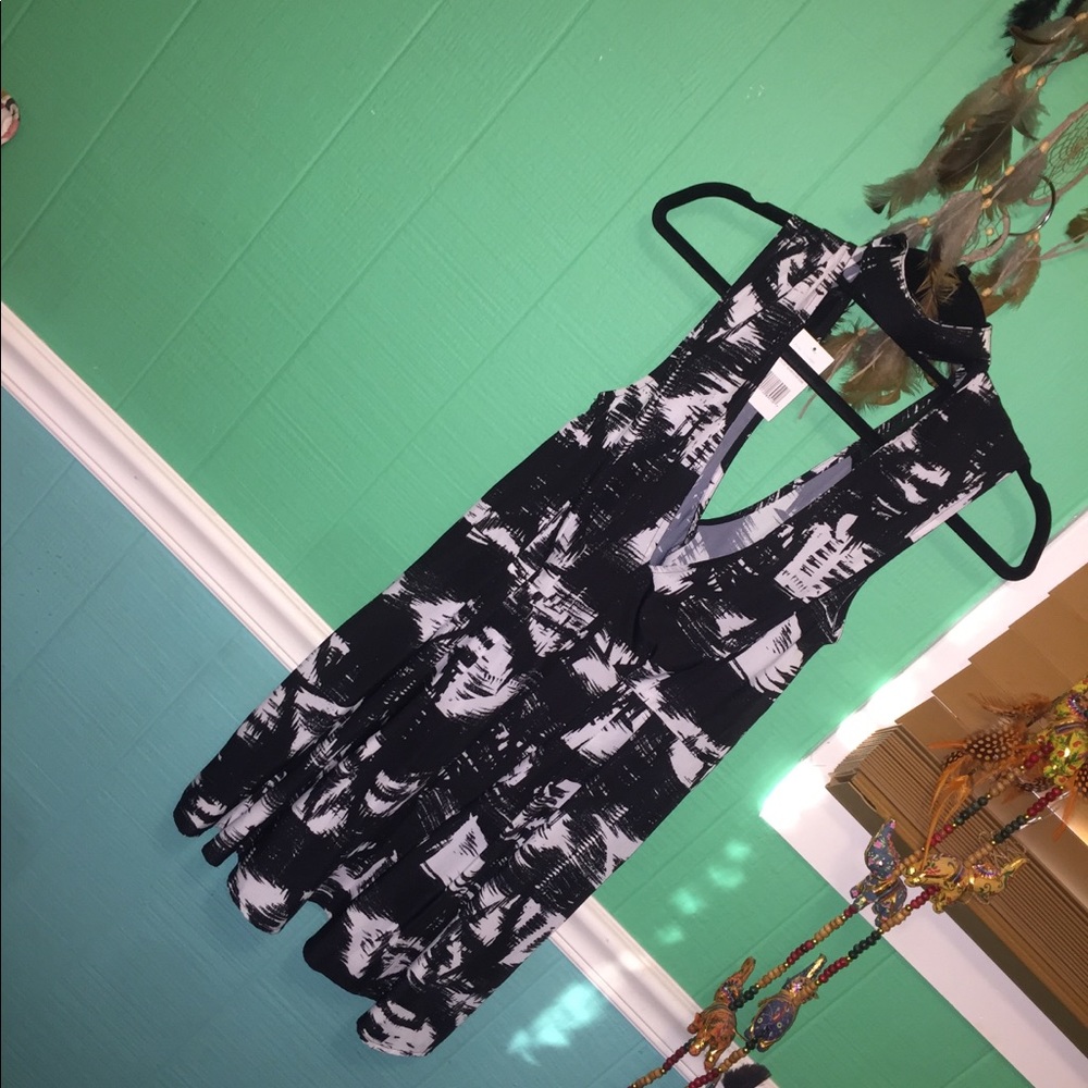 Black & White Choker Dress