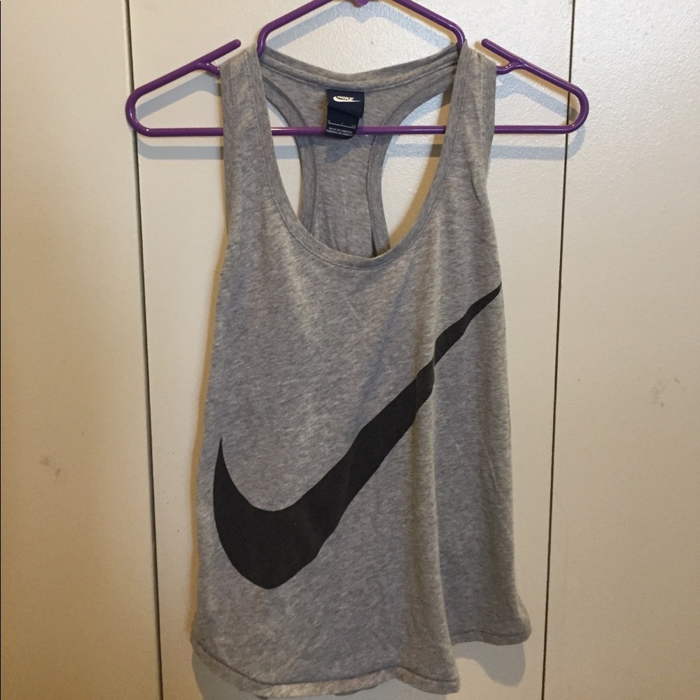 Gray Nike tank top