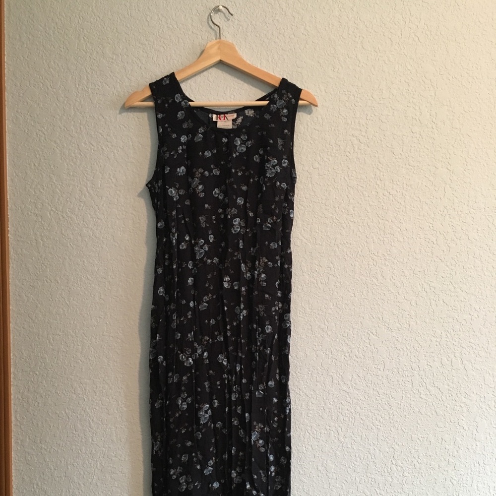 Vintage floral maxi dress