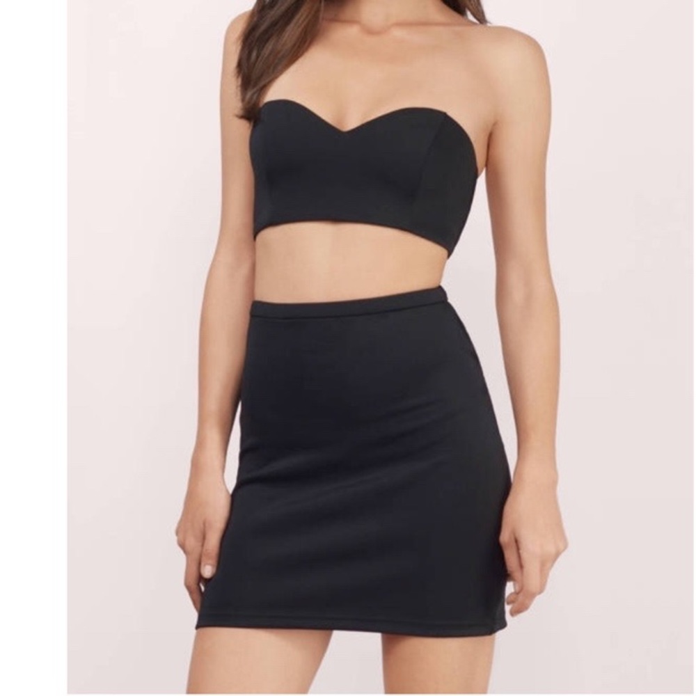 Black Bodycon Two Piece