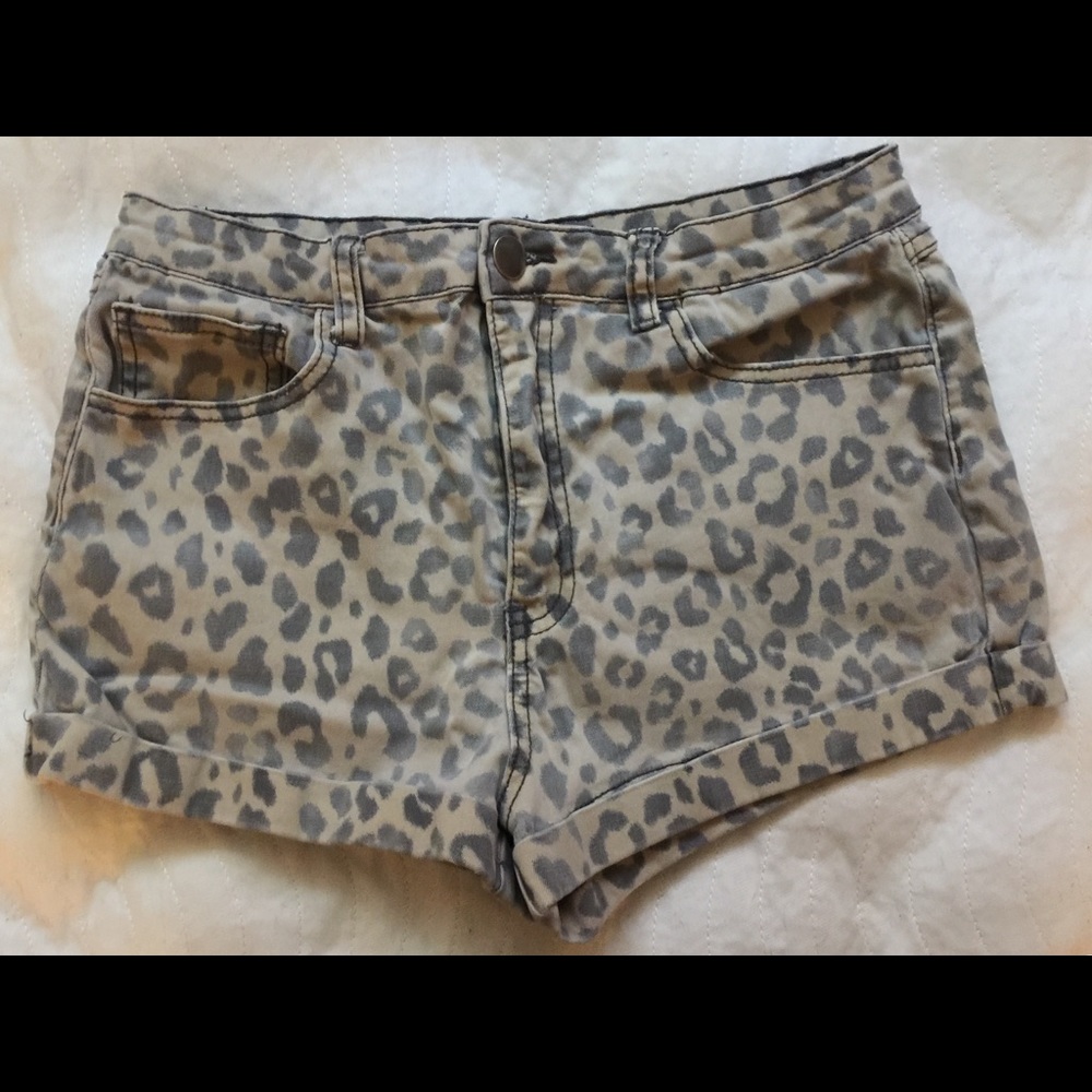 Cheetah print shorts