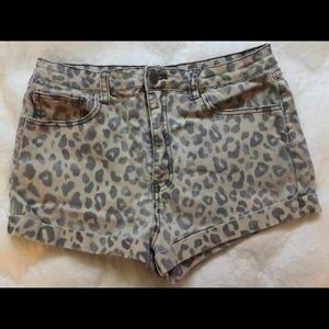 Cheetah print shorts