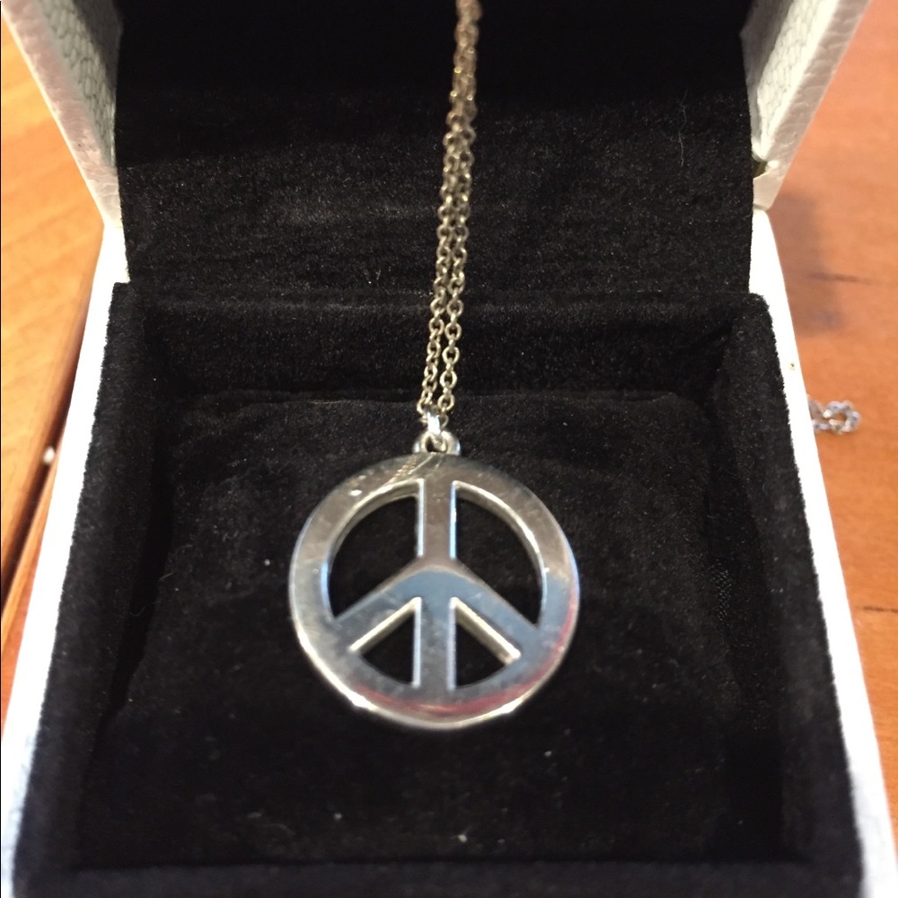 Tiffany Sterling Peace Sign