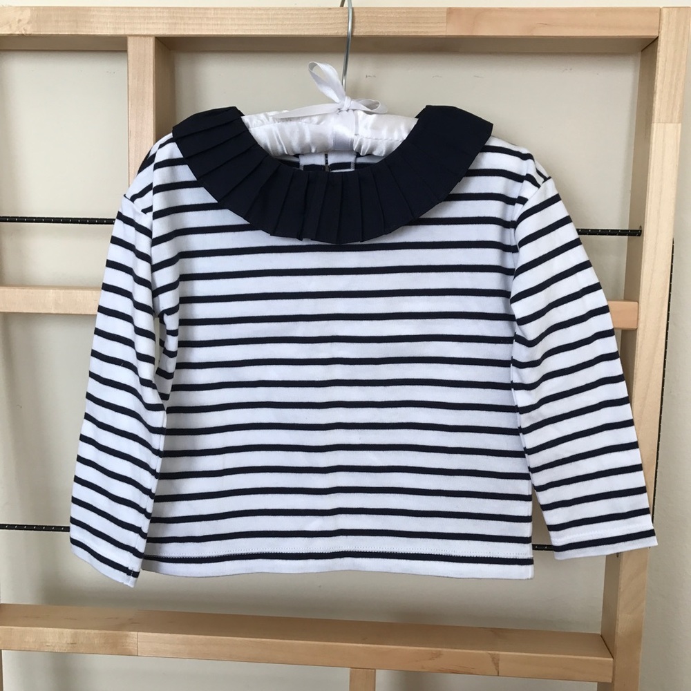 New Jacadi Paris Blouse with pleaded collar 3T