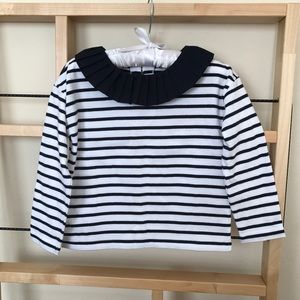 New Jacadi Paris Blouse with pleaded collar 3T