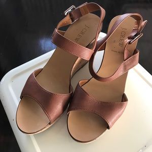 J. Crew Shoes - J. Crew cork and leather wedge sandals J. Crew Shoes - J. Crew cork and leather wedge sandals