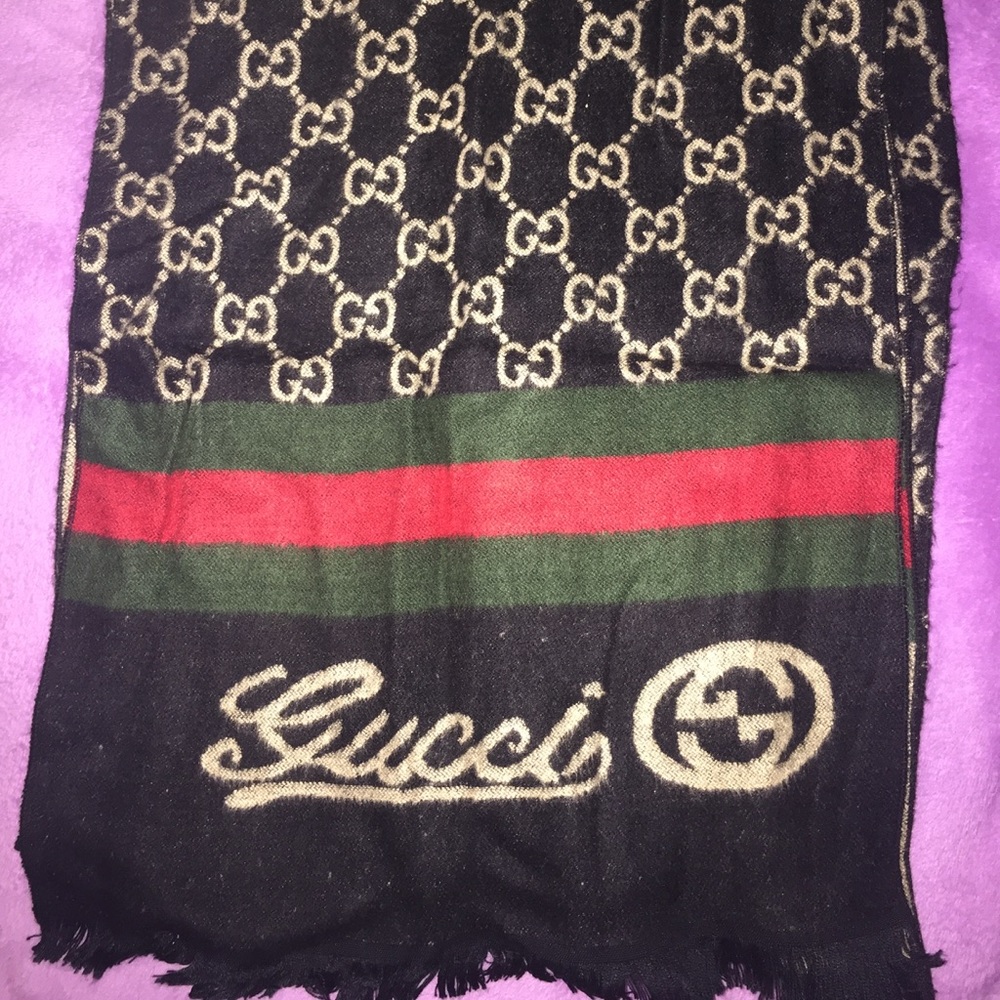 gucci scarf double face so soft free shipping