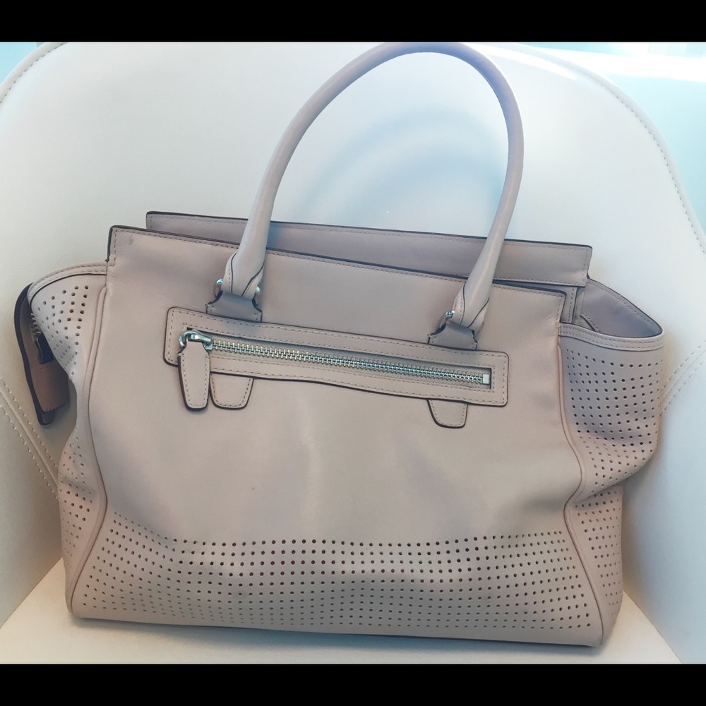 Coach Beige and Red Purse - Picture 2 of 6