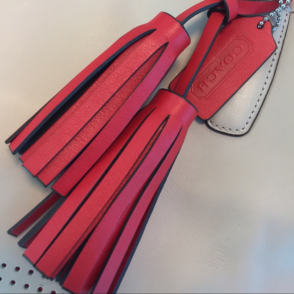 Coach Beige and Red Purse - Picture 5 of 6