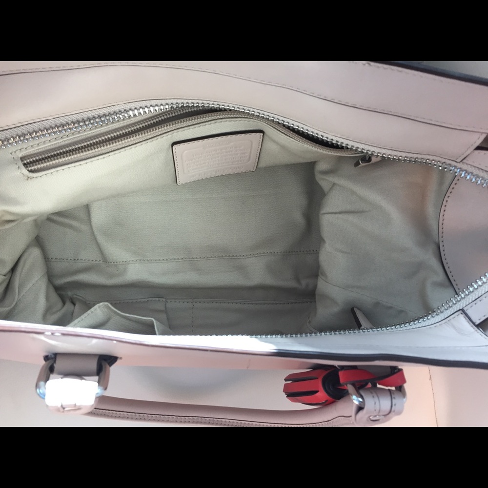 Coach Beige and Red Purse - Picture 6 of 6